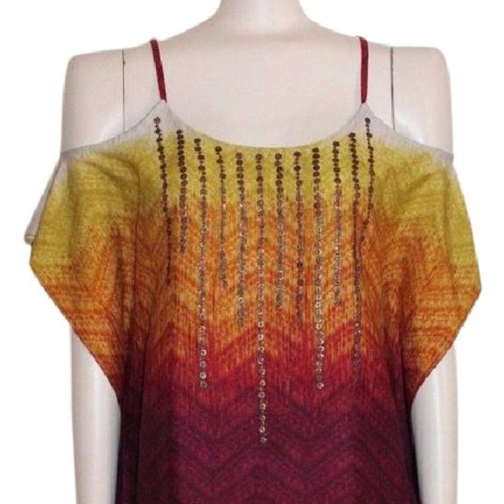 Jessica Simpson Boho Cold Shoulder Minidress